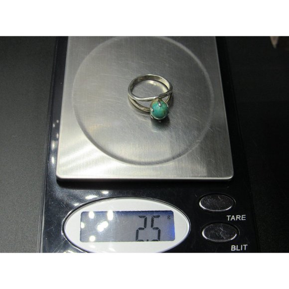 Size 5 Sterling Silver Bell Trading Company Turquoise Stone Band Ring Vintage - Picture 8 of 8